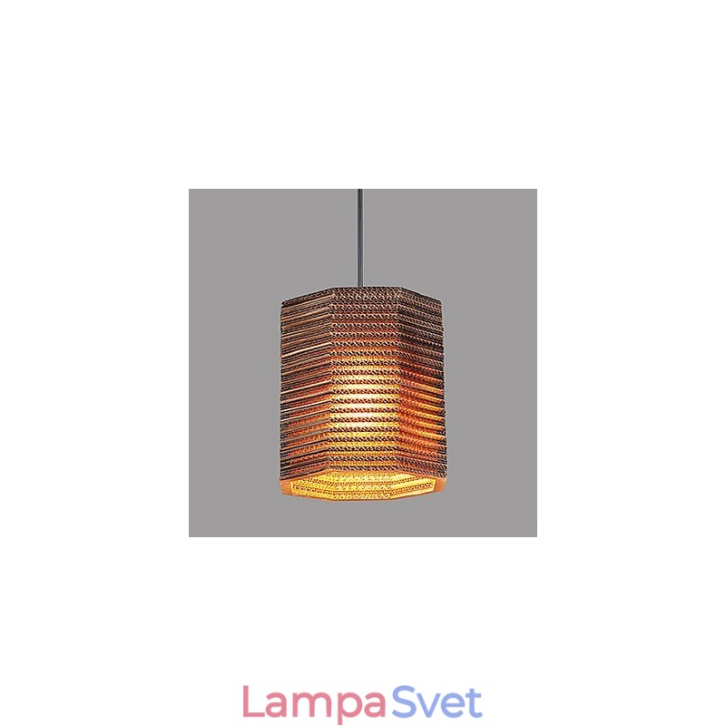 Závesná lampa 1 Ľahký moderný látkový materiál
