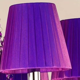 Krištáľový luster v európskom štýle Purpurové závesné svetlo