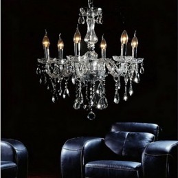 Elegantný kryštálový luster so 6 svetlami