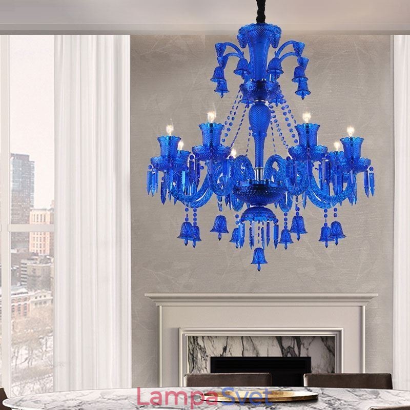 Krištáľové stropné svietidlo Európsky luster Ring Bells Pendant Light