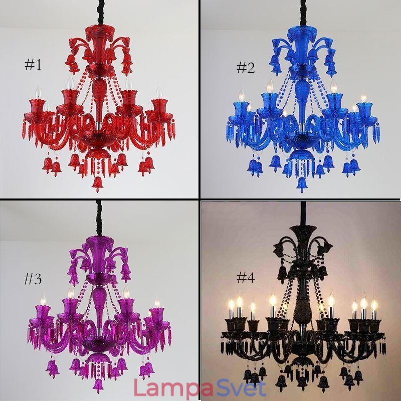 Krištáľové stropné svietidlo Európsky luster Ring Bells Pendant Light