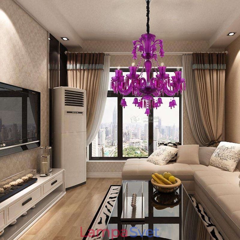 Krištáľové stropné svietidlo Európsky luster Ring Bells Pendant Light