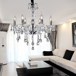 Elegantný kryštálový luster so 6 svetlami