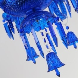 Krištáľové stropné svietidlo Európsky luster Ring Bells Pendant Light