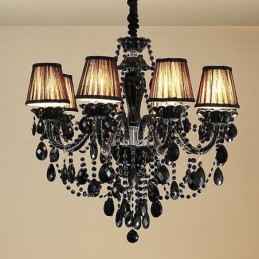 Luxusný krištáľový luster European Black 10 Lights