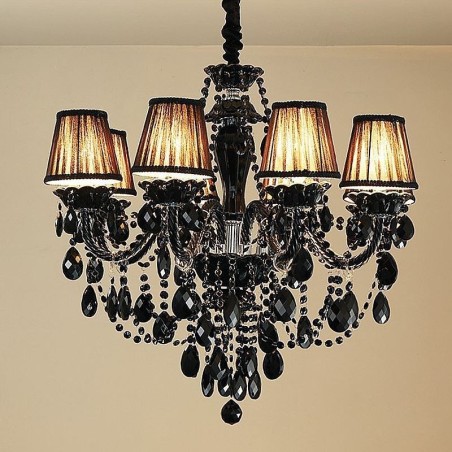 Luxusný krištáľový luster European Black 10 Lights Luxusný krištáľový luster European Black 10 Lights