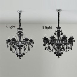 Luxusný krištáľový luster European Black 10 Lights