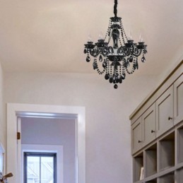 Luxusný krištáľový luster European Black 10 Lights