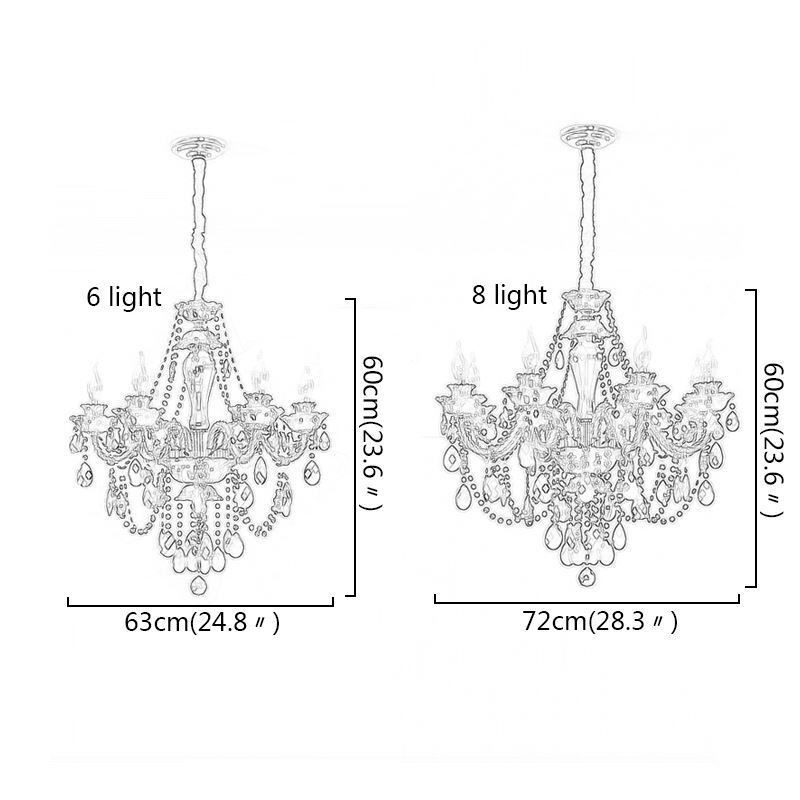 Luxusný krištáľový luster European Black 10 Lights