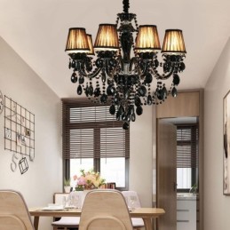 Luxusný krištáľový luster European Black 10 Lights
