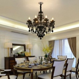 Luxusný krištáľový luster European Black 10 Lights
