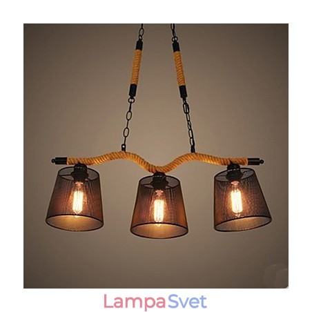 Retro Creative Three Pastoral head Lanový luster Retro Creative Three Pastoral head Lanový luster