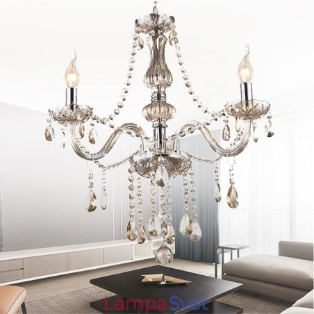Krištáľový luster European Cognac Color Glass Pendant Light Krištáľový luster European Cognac Color Glass Pendant Light