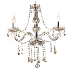 Krištáľový luster European Cognac Color Glass Pendant Light