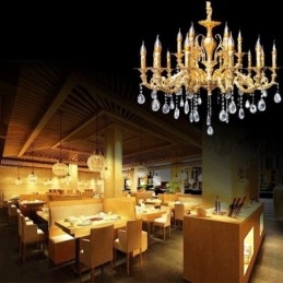 Krištáľový luster Moderné Luxusné Stropné svietidlá Dekorácia domáceho osvetlenia Svetlo