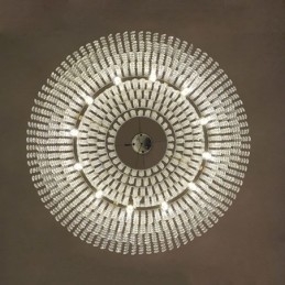 Moderný krištáľový luster Európska luxusná dekoratívna stropná lampa s 12 svetlami