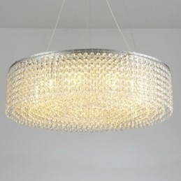 Moderný krištáľový luster Európska luxusná dekoratívna stropná lampa s 12 svetlami