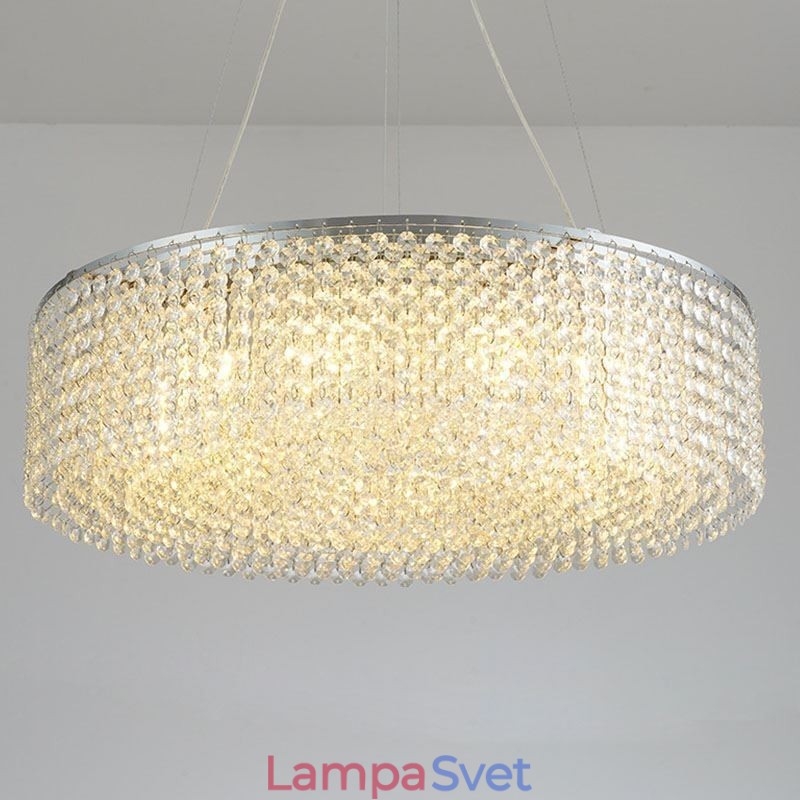 Moderný krištáľový luster Európska luxusná dekoratívna stropná lampa s 12 svetlami