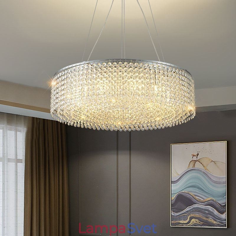 Moderný krištáľový luster Európska luxusná dekoratívna stropná lampa s 12 svetlami