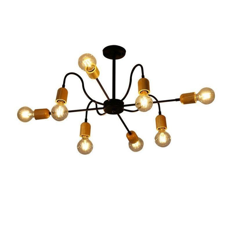 Súčasný kreatívny železný závesný luster Light Spider