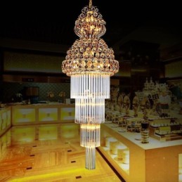 Luxusný dlhý prívesok Retro Crystal Empire Luster