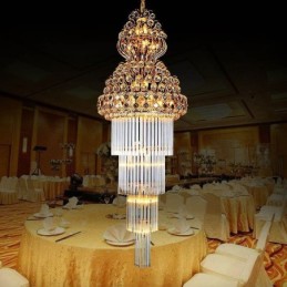 Luxusný dlhý prívesok Retro Crystal Empire Luster