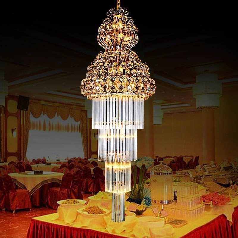 Luxusný dlhý prívesok Retro Crystal Empire Luster