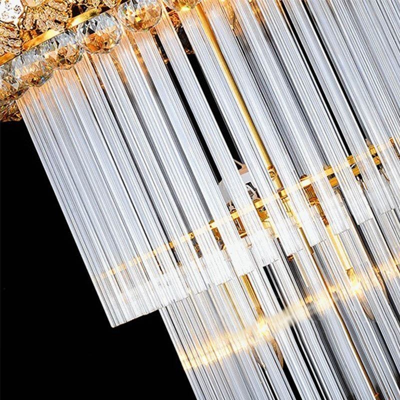 Luxusný dlhý prívesok Retro Crystal Empire Luster