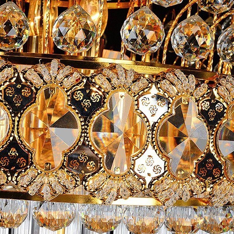 Luxusný dlhý prívesok Retro Crystal Empire Luster