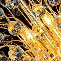 Elegantný krištáľový empírový luster Európsky luxusný dlhý prívesok