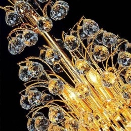 Elegantný krištáľový empírový luster Európsky luxusný dlhý prívesok