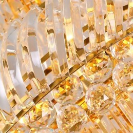 Luxusný krištáľový luster Moderné európske elegantné dlhé závesné dvojpodlažné schodisko