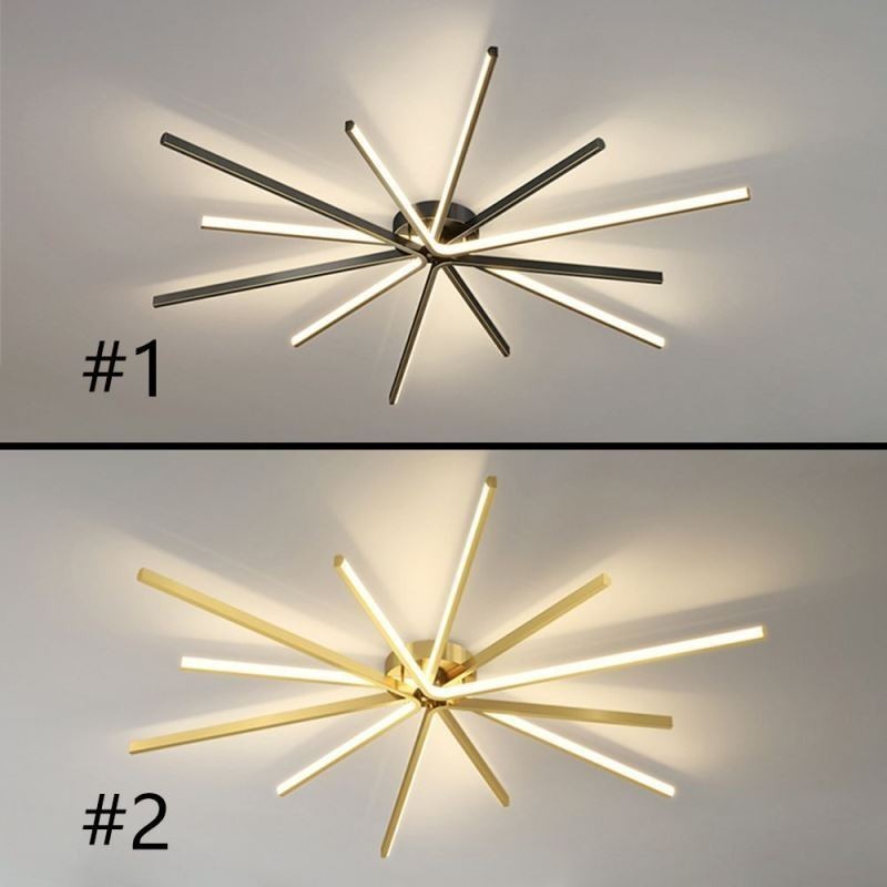 Zapustené moderné minimalistické stropné ohňostrojové svietidlo