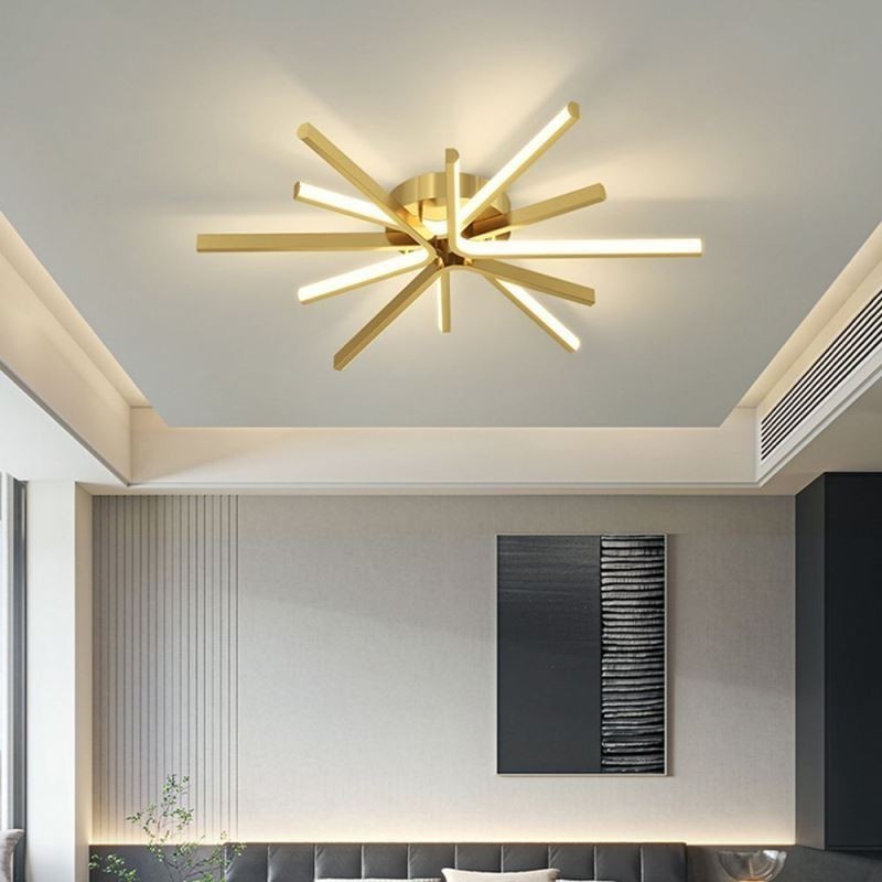 Zapustené moderné minimalistické stropné ohňostrojové svietidlo