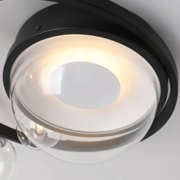 Zapustené moderné minimalistické dekoratívne sklenené stropné svietidlo