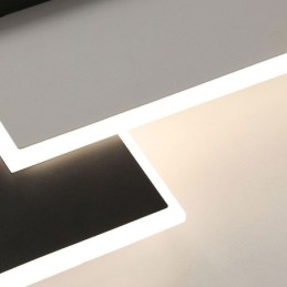 Minimalistické štvorcové akrylové stropné svietidlo pod omietku