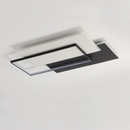 Minimalistické štvorcové akrylové stropné svietidlo pod omietku
