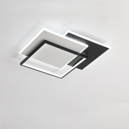 Zapustené minimalistické akrylové štvorcové stropné svietidlo 40 50 cm