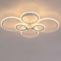 Moderné minimalistické kruhové akrylové kvetinové stropné svietidlo pod omietku