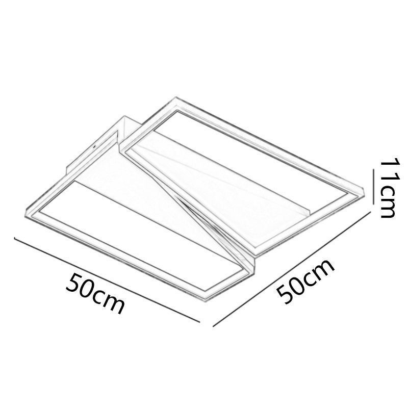 Zapustené minimalistické mozaikové trapézové stropné svietidlo