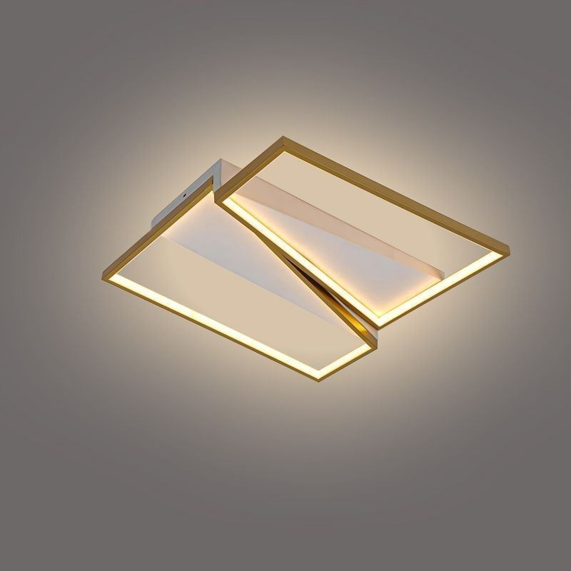 Zapustené minimalistické mozaikové trapézové stropné svietidlo