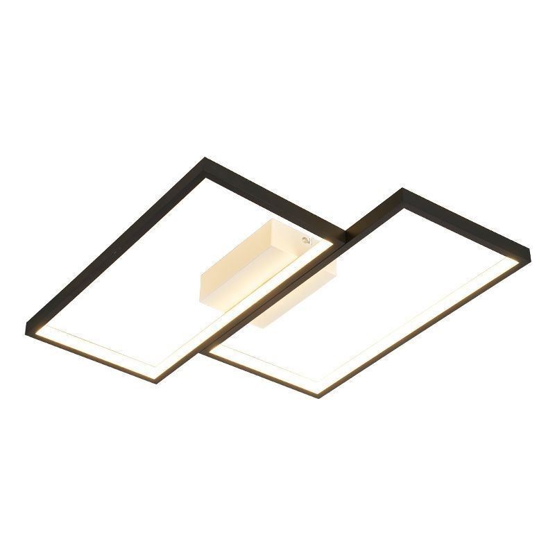 Zapustená mozaiková geometrická štvorcová stropná lampa