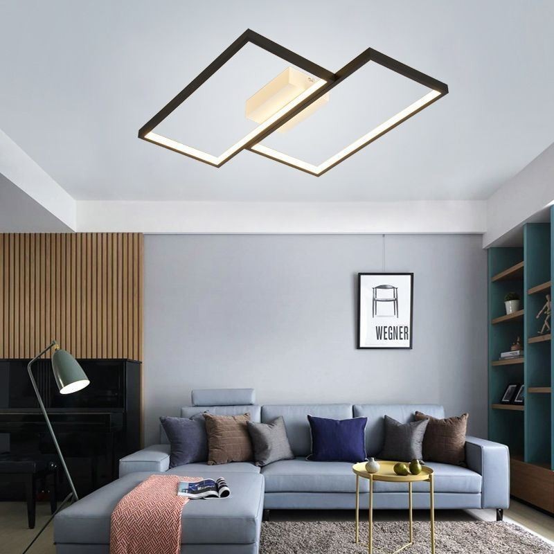 Zapustená mozaiková geometrická štvorcová stropná lampa