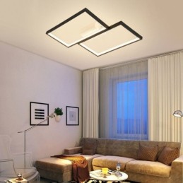 Zapustená mozaiková geometrická štvorcová stropná lampa