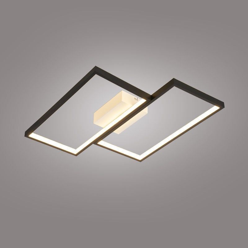 Zapustená mozaiková geometrická štvorcová stropná lampa