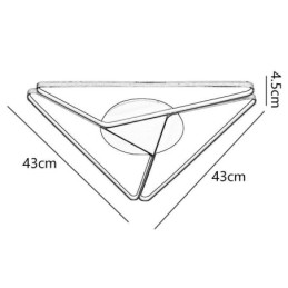 Zapustené minimalistické trojuholníkové stropné svietidlo