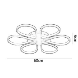 Zapustené minimalistické stropné svietidlo Clover
