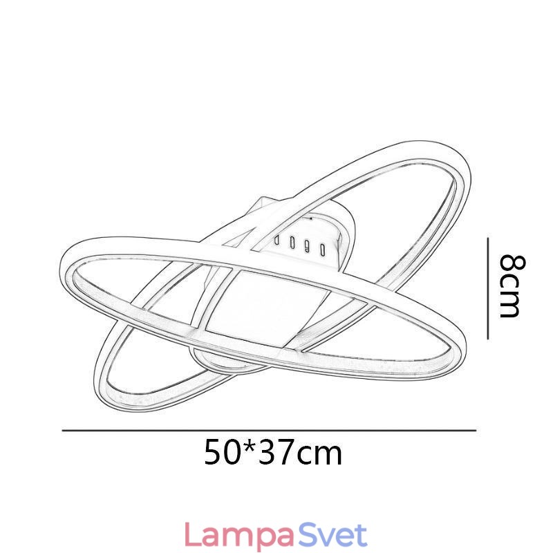 Zapustené minimalistické stropné svietidlo Surround Planet