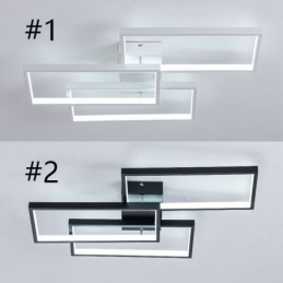 Zapustené akrylové geometrické obdĺžnikové stropné svietidlo