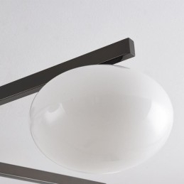 Kreatívne kované stropné svietidlo na zapustené sklo Nordic Glass